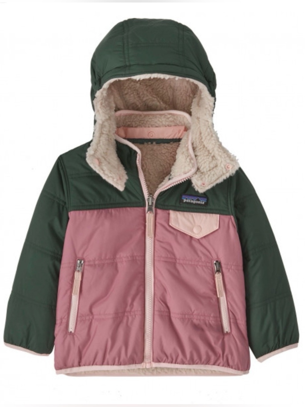 Patagonia ReversibleTribbles Hooded Winter Jacket - Size: 3T